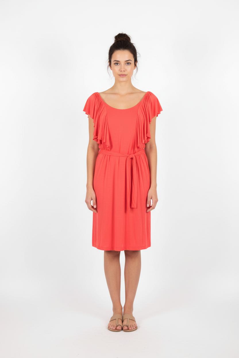 Robe Ceinturée Rouge - Taille S/36 de la marque Filippa K | PARAD81773 - Vendu par Paradigme - Image 1