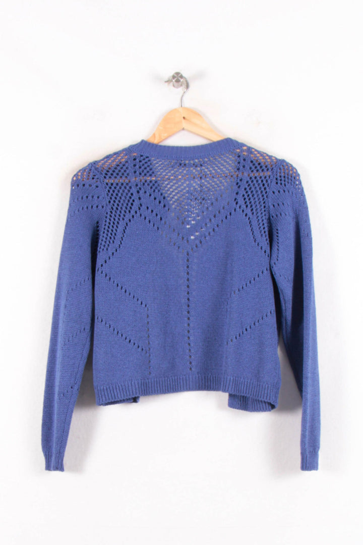 Gilet Bleu - Taille XS/34 de la marque La Fée Maraboutée | PARAD81794 - Vendu par Paradigme - Image 4