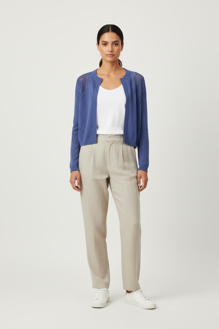 Gilet Bleu - Taille XS/34 de la marque La Fée Maraboutée | PARAD81794 - Vendu par Paradigme - Image 1