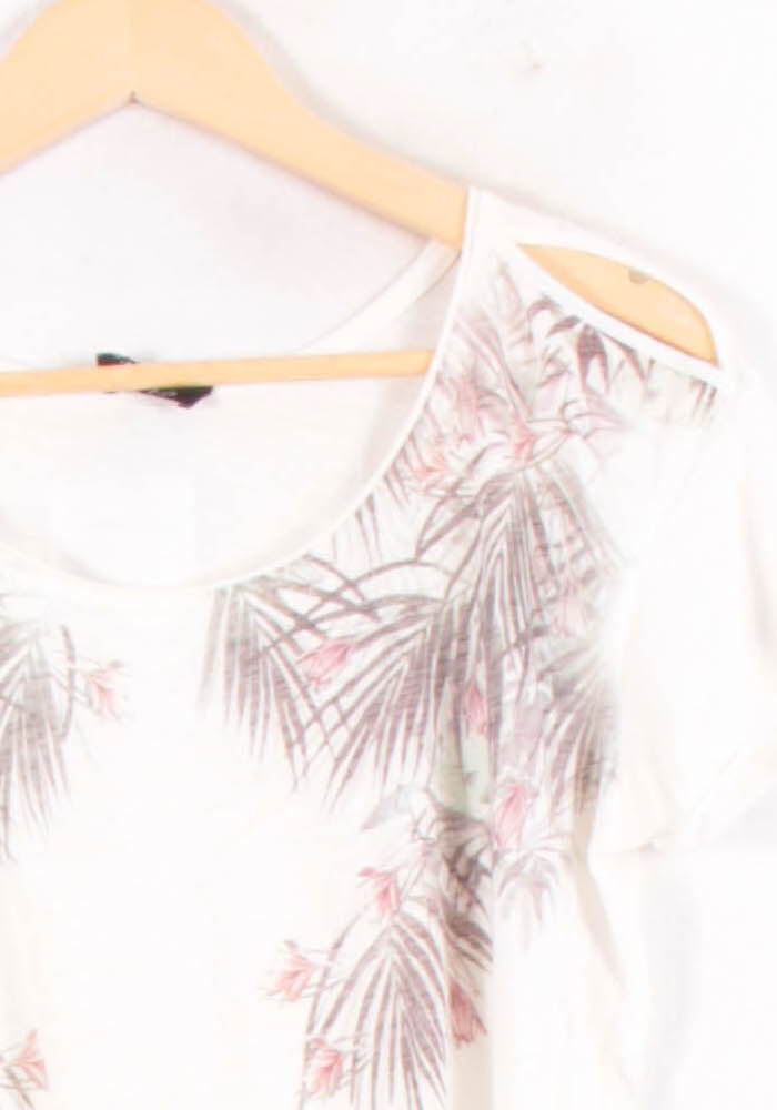 Tee-shirt Blanc et Beige - Taille S/36 de la marque One Step | PARAD81799 - Vendu par Paradigme - Image 3