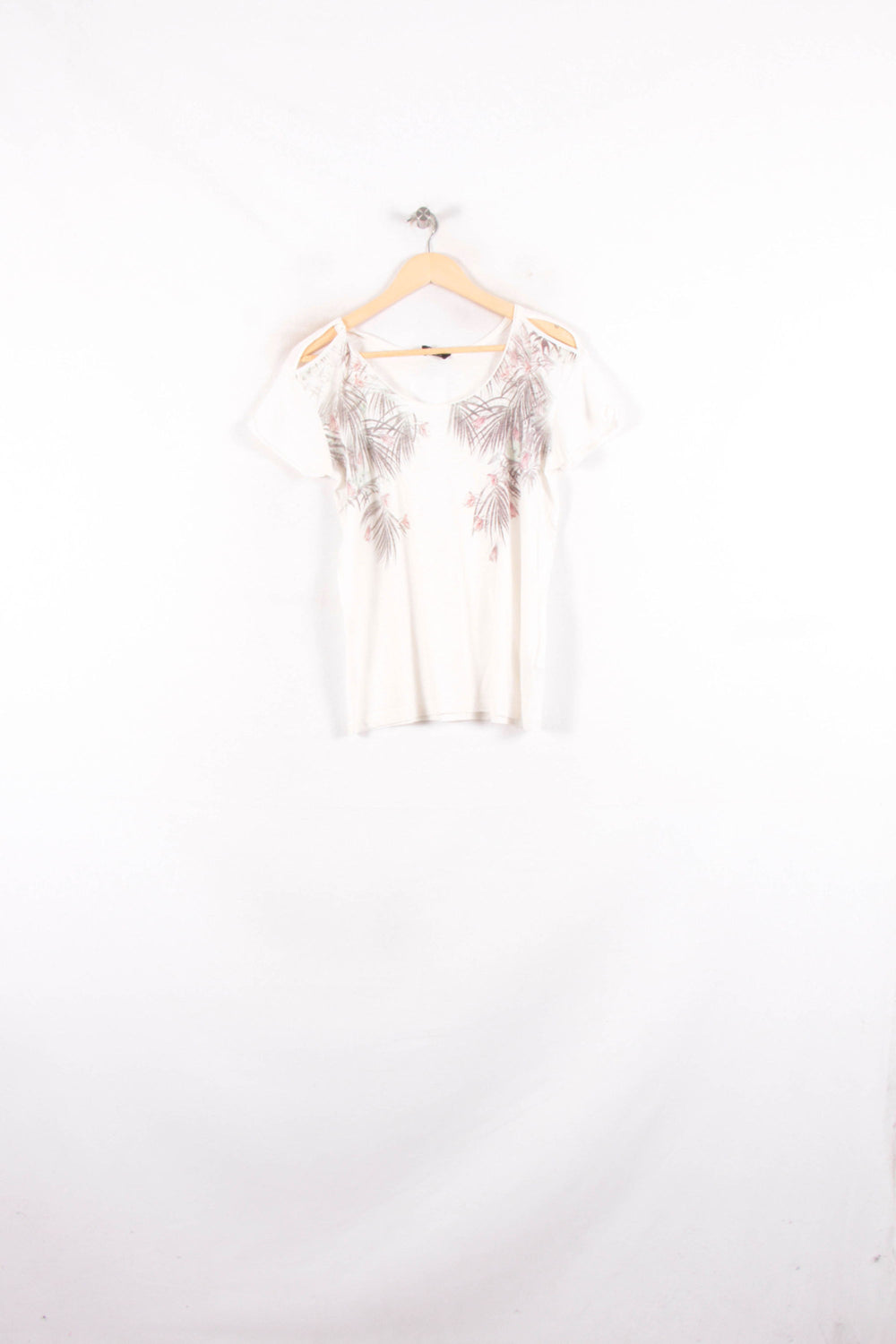 Tee-shirt Blanc et Beige - Taille S/36 de la marque One Step | PARAD81799 - Vendu par Paradigme - Image 2