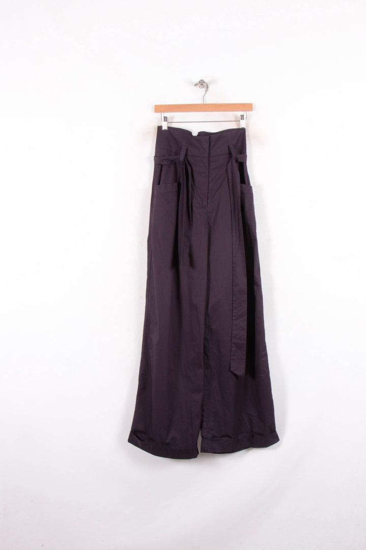 Pantalon Large Bleu - Taille S/36 de la marque Tara Jarmon | PARAD81803 - Vendu par Paradigme - Image 2