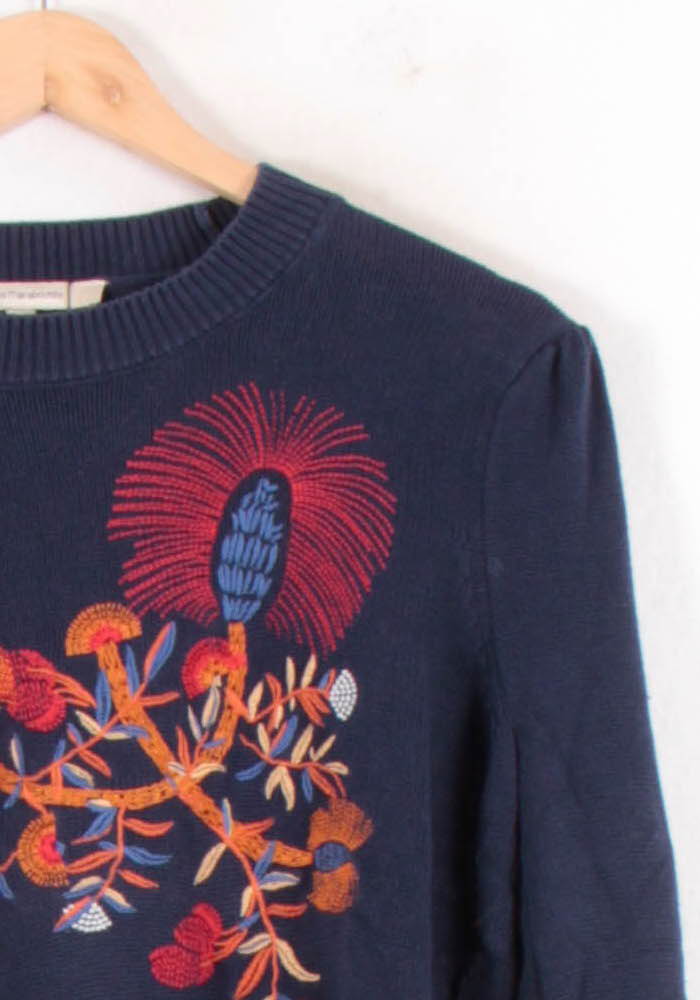 Pull Bleu et Multicolore - Taille M/38 de la marque La Fée Maraboutée | PARAD81819 - Vendu par Paradigme - Image 3