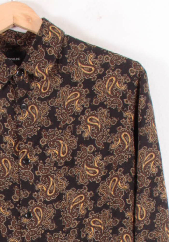 Chemise Marron et Jaune - Taille S/36 de la marque The Kooples | PARAD81820 - Vendu par Paradigme - Image 3