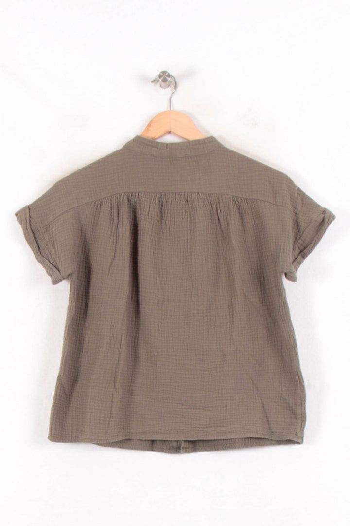 Chemisier Vert - Taille M/38 de la marque La Fée Maraboutée | PARAD81823 - Vendu par Paradigme - Image 4