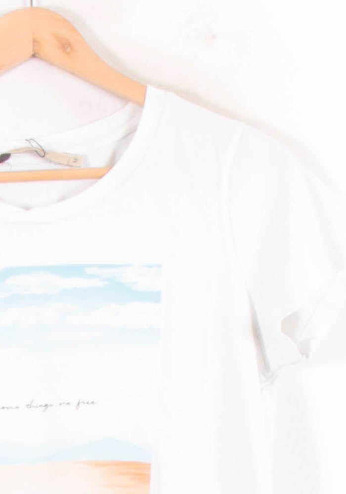 Tee-shirt Blanc - Taille M/38 de la marque La Fée Maraboutée | PARAD81828 - Vendu par Paradigme - Image 3