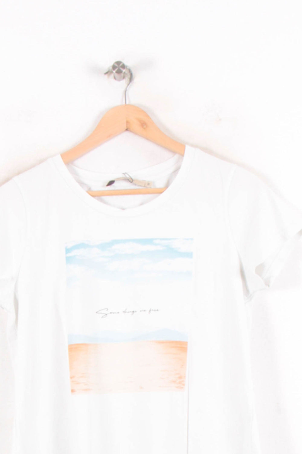 Tee-shirt Blanc - Taille M/38 de la marque La Fée Maraboutée | PARAD81828 - Vendu par Paradigme - Image 2