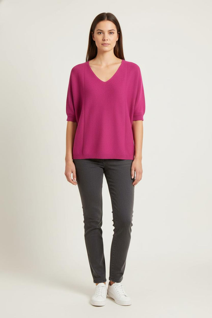 Pull Rose - Taille S/36 de la marque La Fée Maraboutée | PARAD81831 - Vendu par Paradigme - Image 1