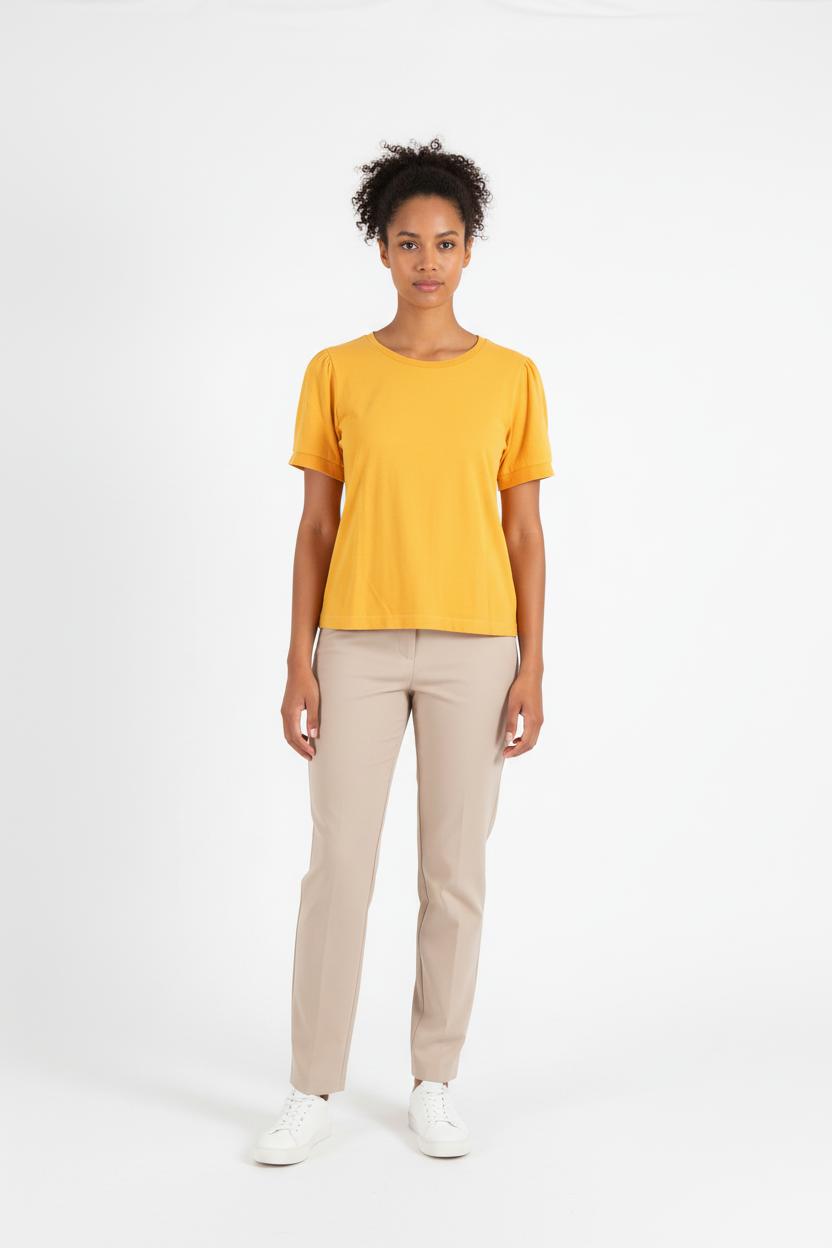 Tee-shirt Jaune - Taille S/36 de la marque La Fée Maraboutée | PARAD81832 - Vendu par Paradigme - Image 1