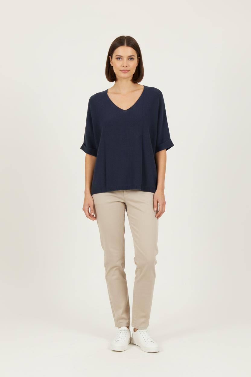 Pull Bleu - Taille S/36 de la marque La Fée Maraboutée | PARAD81833 - Vendu par Paradigme - Image 1