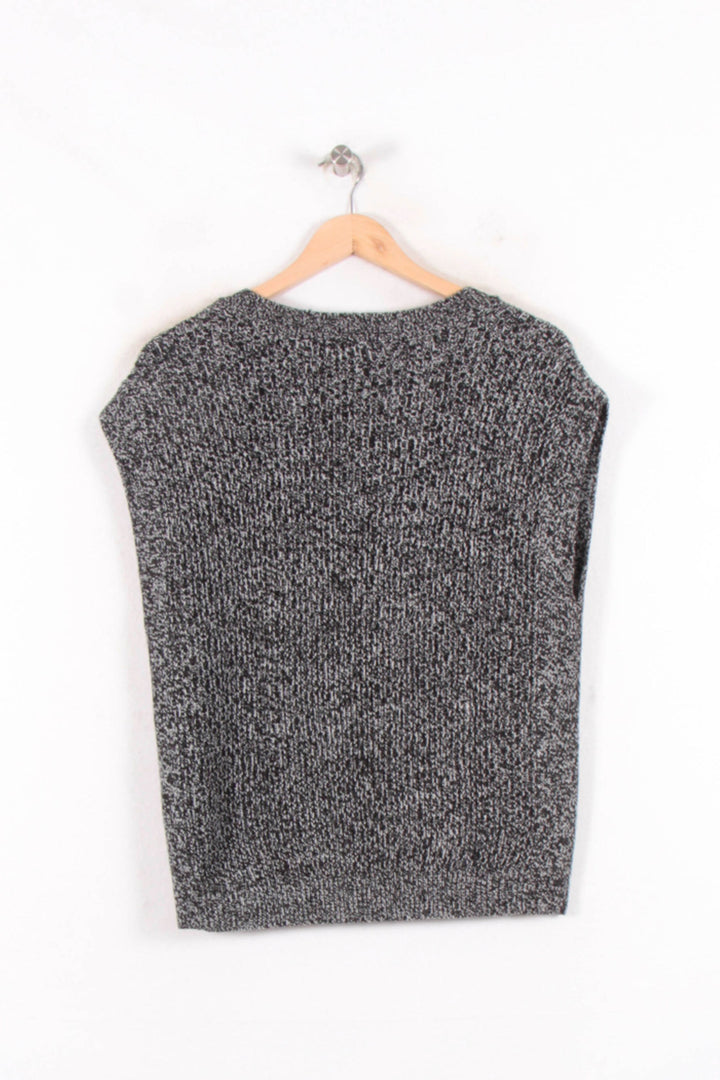 Pull Sans Manches Noir et Gris - Taille S/36 de la marque Caroll | PARAD81835 - Vendu par Paradigme - Image 4