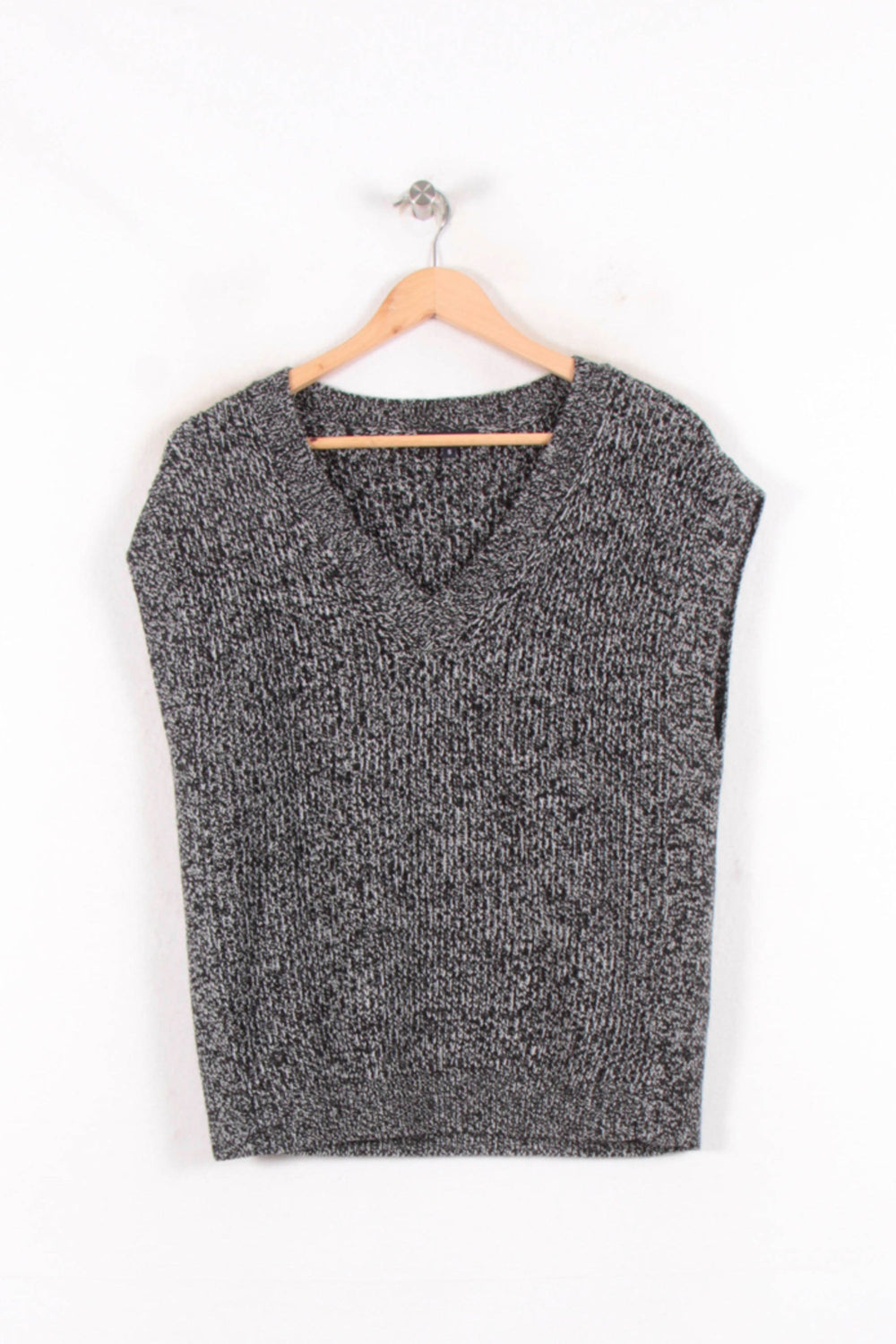 Pull Sans Manches Noir et Gris - Taille S/36 de la marque Caroll | PARAD81835 - Vendu par Paradigme - Image 2