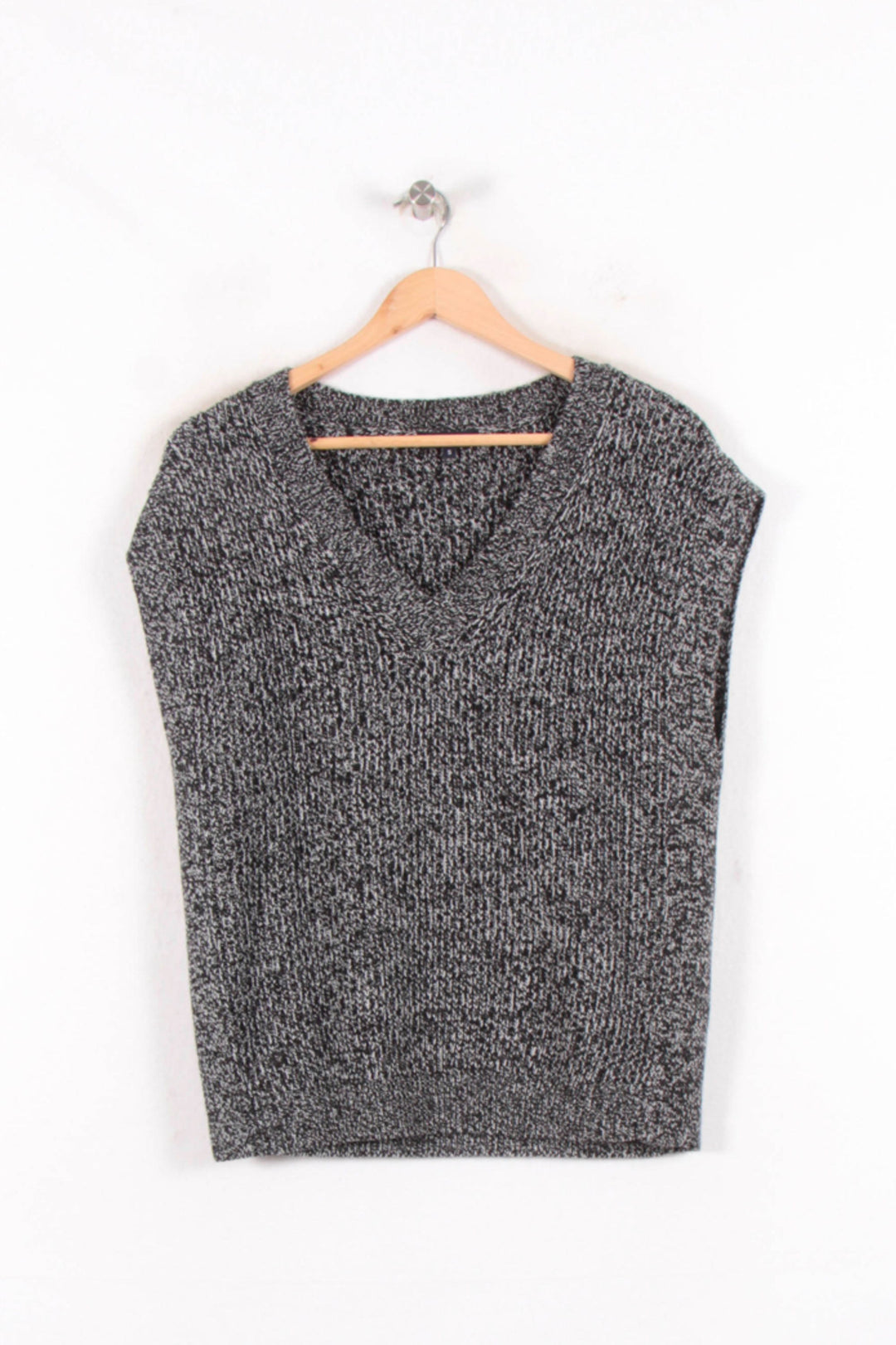 Pull Sans Manches Noir et Gris - Taille S/36 de la marque Caroll | PARAD81835 - Vendu par Paradigme - Image 2