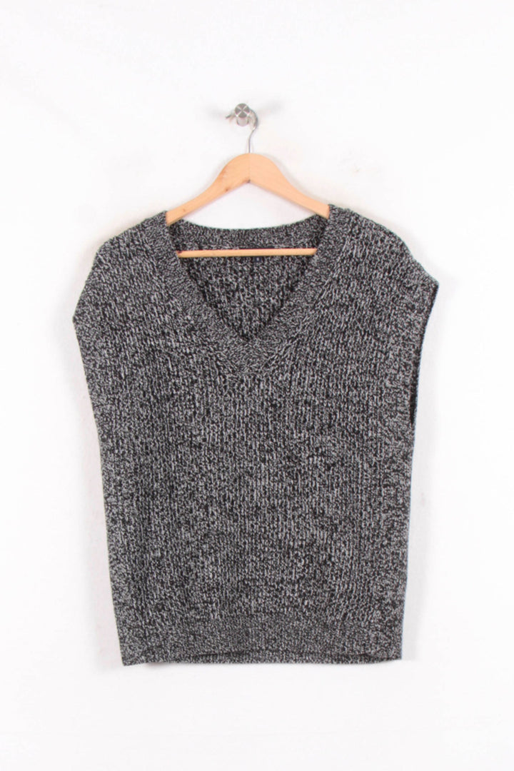 Pull Sans Manches Noir et Gris - Taille S/36 de la marque Caroll | PARAD81835 - Vendu par Paradigme - Image 2