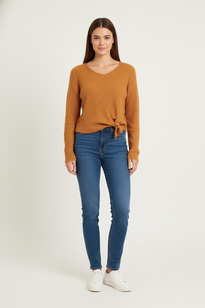 Pull Orange - Taille S/36 de la marque La Fée Maraboutée | PARAD81838 - Vendu par Paradigme - Image 1