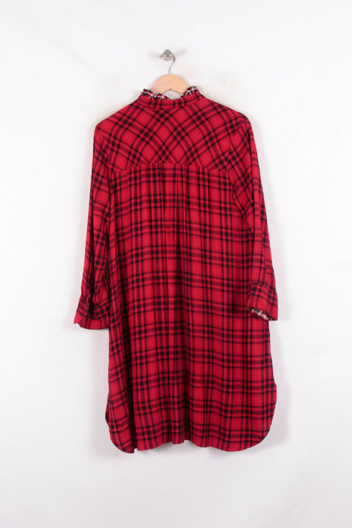 Robe Chemise Rouge et Noire - Taille M/38 de la marque Zadig&Voltaire | PARAD81844 - Vendu par Paradigme - Image 4