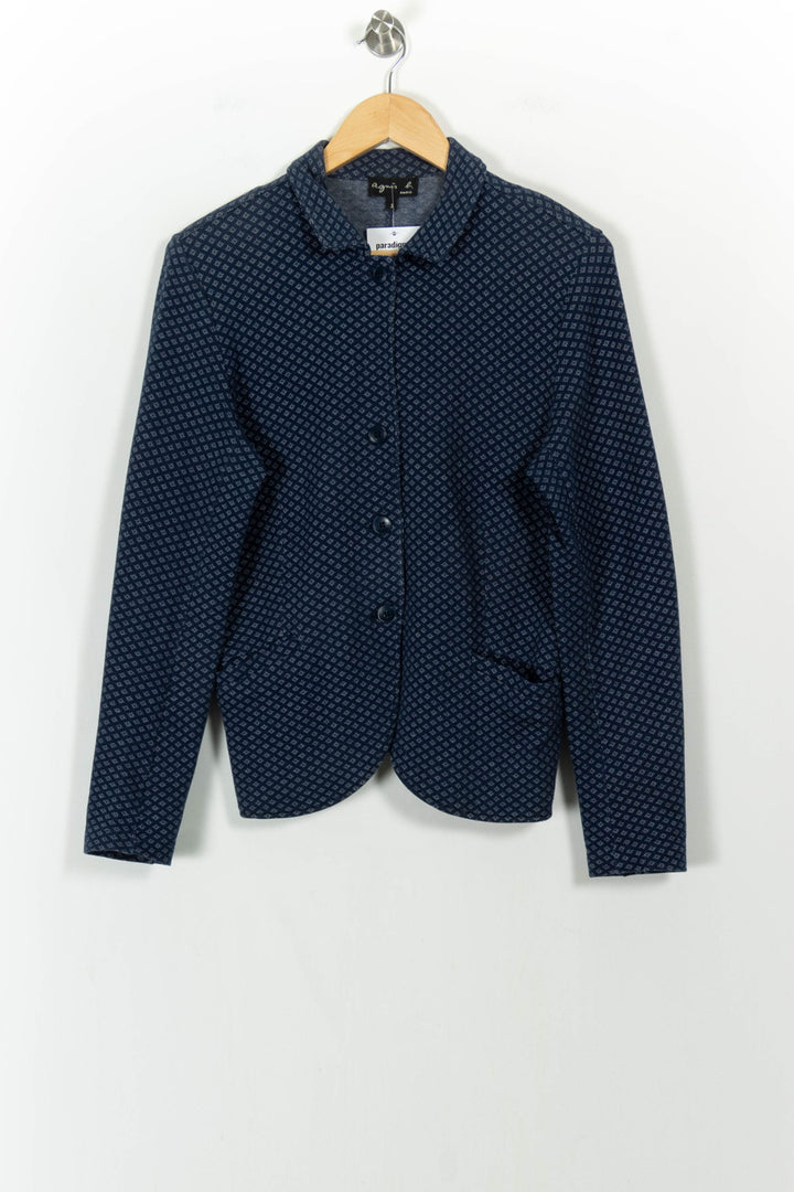 Veste Bleue - Taille L/40 de la marque Agnès b. | PARAD81853 - Vendu par Paradigme - Image 2