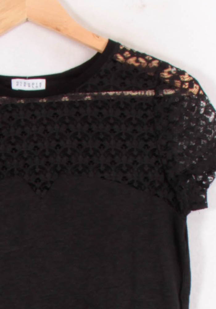 T-shirt Noir - Taille S/36 de la marque Claudie Pierlot | PARAD81857 - Vendu par Paradigme - Image 3