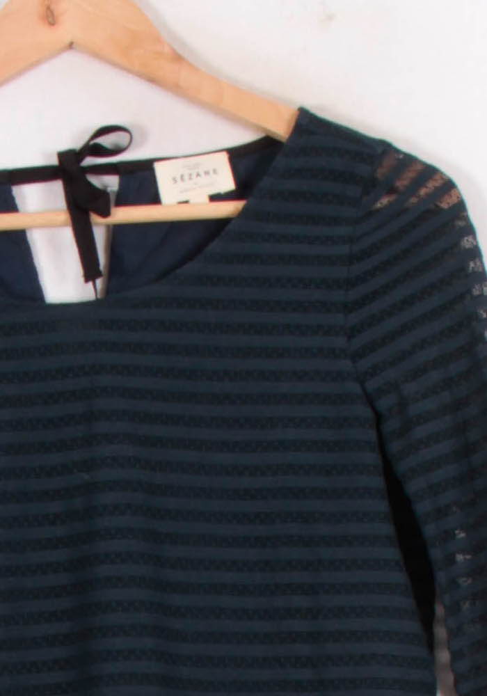 Blouse Bleue - Taille S/36 de la marque Sézane | PARAD81860 - Vendu par Paradigme - Image 3