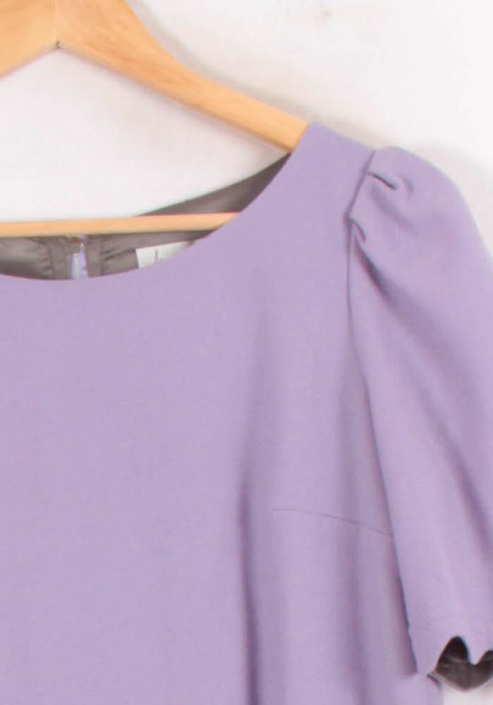 Robe Courte Violette - Taille M/38 de la marque Tara Jarmon | PARAD81863 - Vendu par Paradigme - Image 3