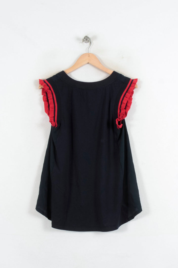 Top Bleu et Rouge - Taille M/38 de la marque Claudie Pierlot | PARAD81868 - Vendu par Paradigme - Image 4