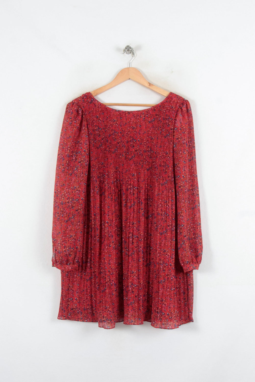 Robe Plissée Rouge - Taille M/38 de la marque Sézane | PARAD81869 - Vendu par Paradigme - Image 2