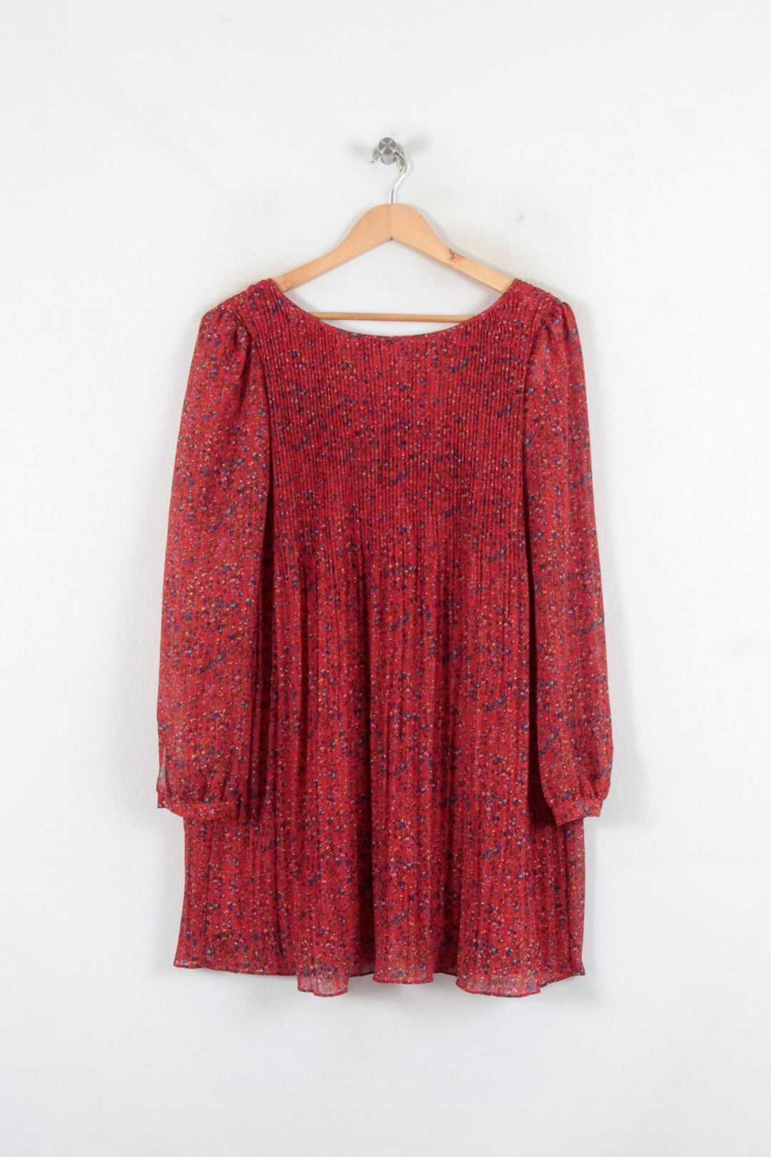 Robe Plissée Rouge - Taille M/38 de la marque Sézane | PARAD81869 - Vendu par Paradigme - Image 2