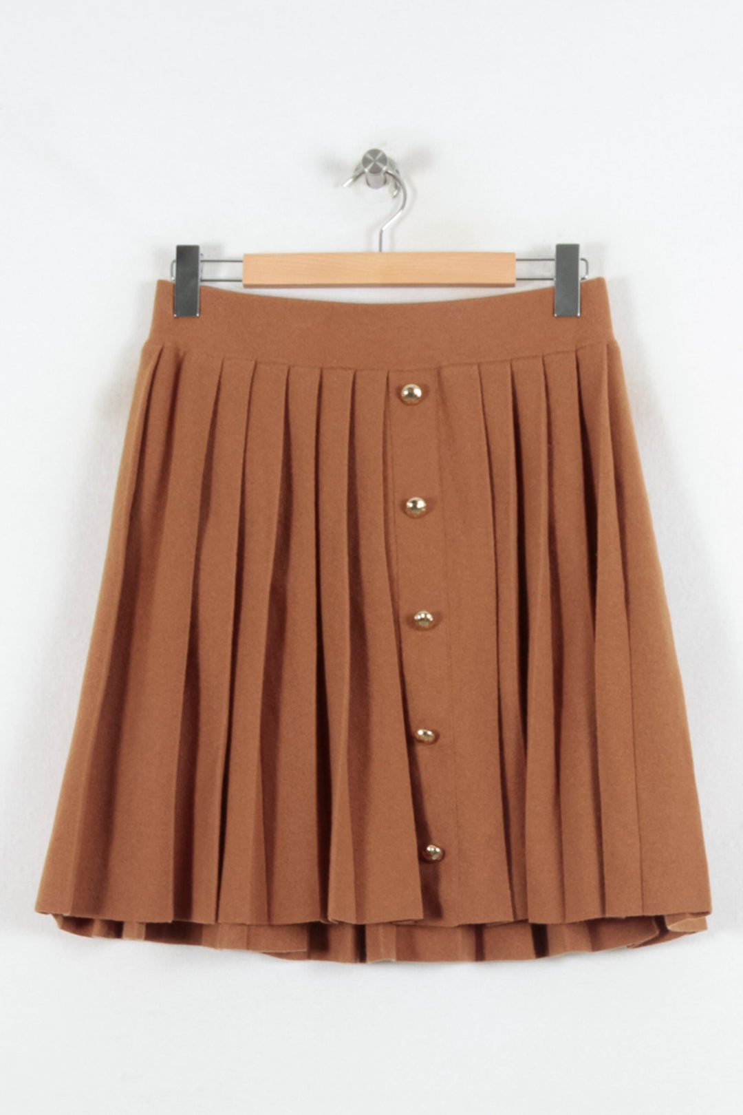 Jupe Plissée Marron - Taille L/40 de la marque Tara Jarmon | PARAD81871 - Vendu par Paradigme - Image 2