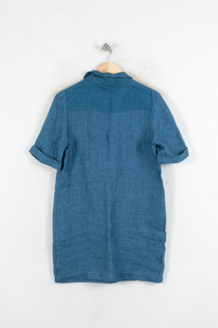 Robe Chemise Bleue - Taille M/38 de la marque Sézane | PARAD81872 - Vendu par Paradigme - Image 4