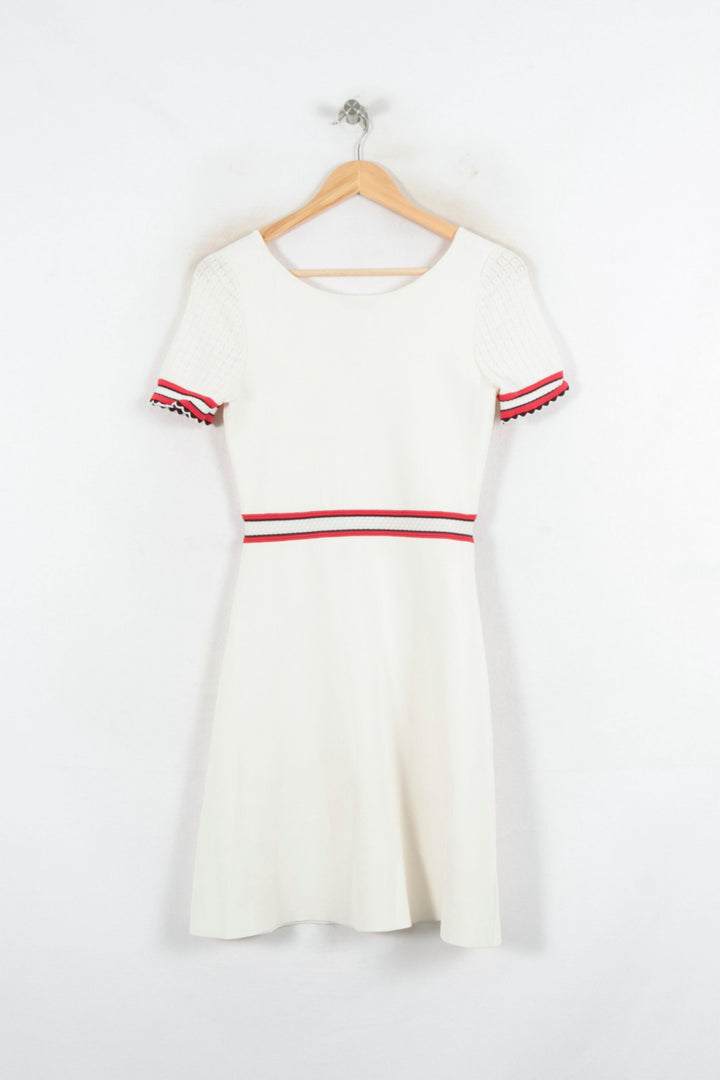 Robe Courte Blanche et Rouge - Taille S/36 de la marque Sandro | PARAD81874 - Vendu par Paradigme - Image 4