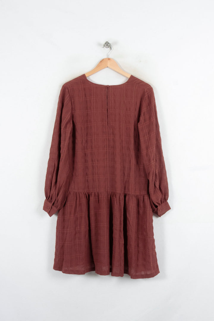 Robe Courte Bordeaux - Taille S/36 de la marque Samsoe Samsoe | PARAD81884 - Vendu par Paradigme - Image 4