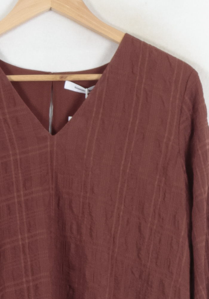 Robe Courte Bordeaux - Taille S/36 de la marque Samsoe Samsoe | PARAD81884 - Vendu par Paradigme - Image 3