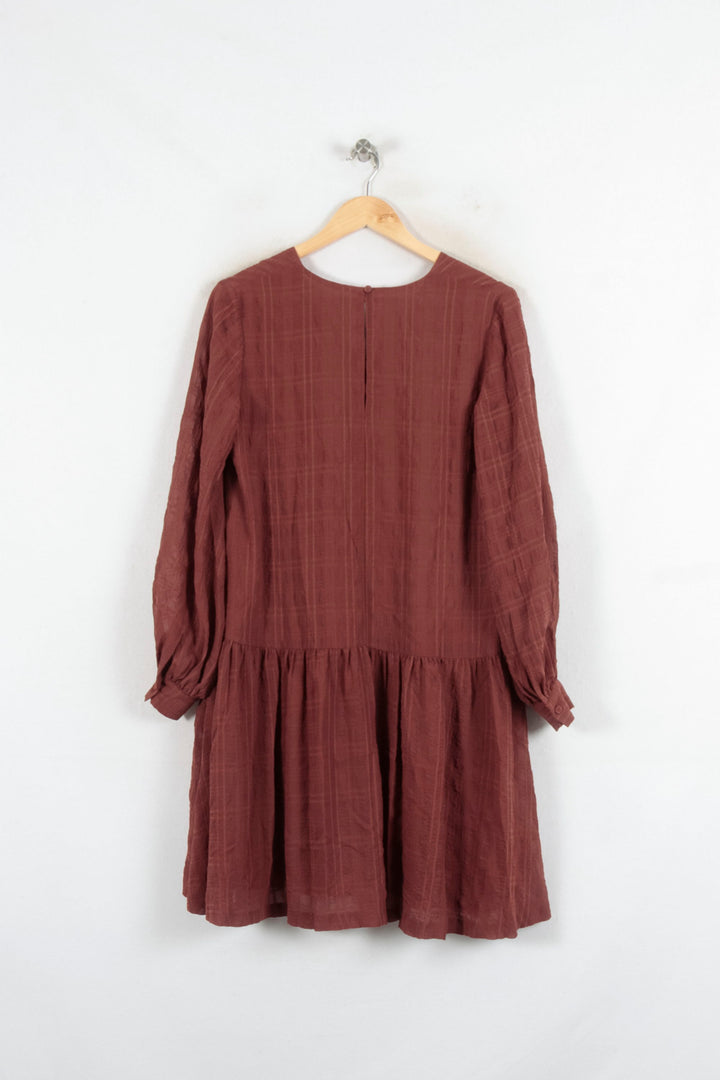 Robe Courte Bordeaux - Taille XS/34 de la marque Samsoe Samsoe | PARAD81886 - Vendu par Paradigme - Image 4