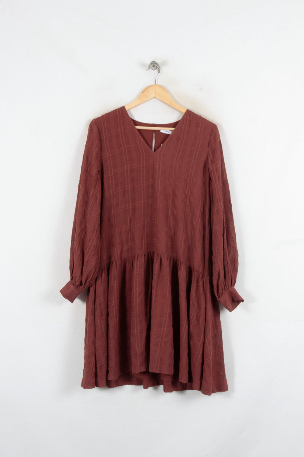 Robe Courte Bordeaux - Taille XS/34 de la marque Samsoe Samsoe | PARAD81886 - Vendu par Paradigme - Image 2