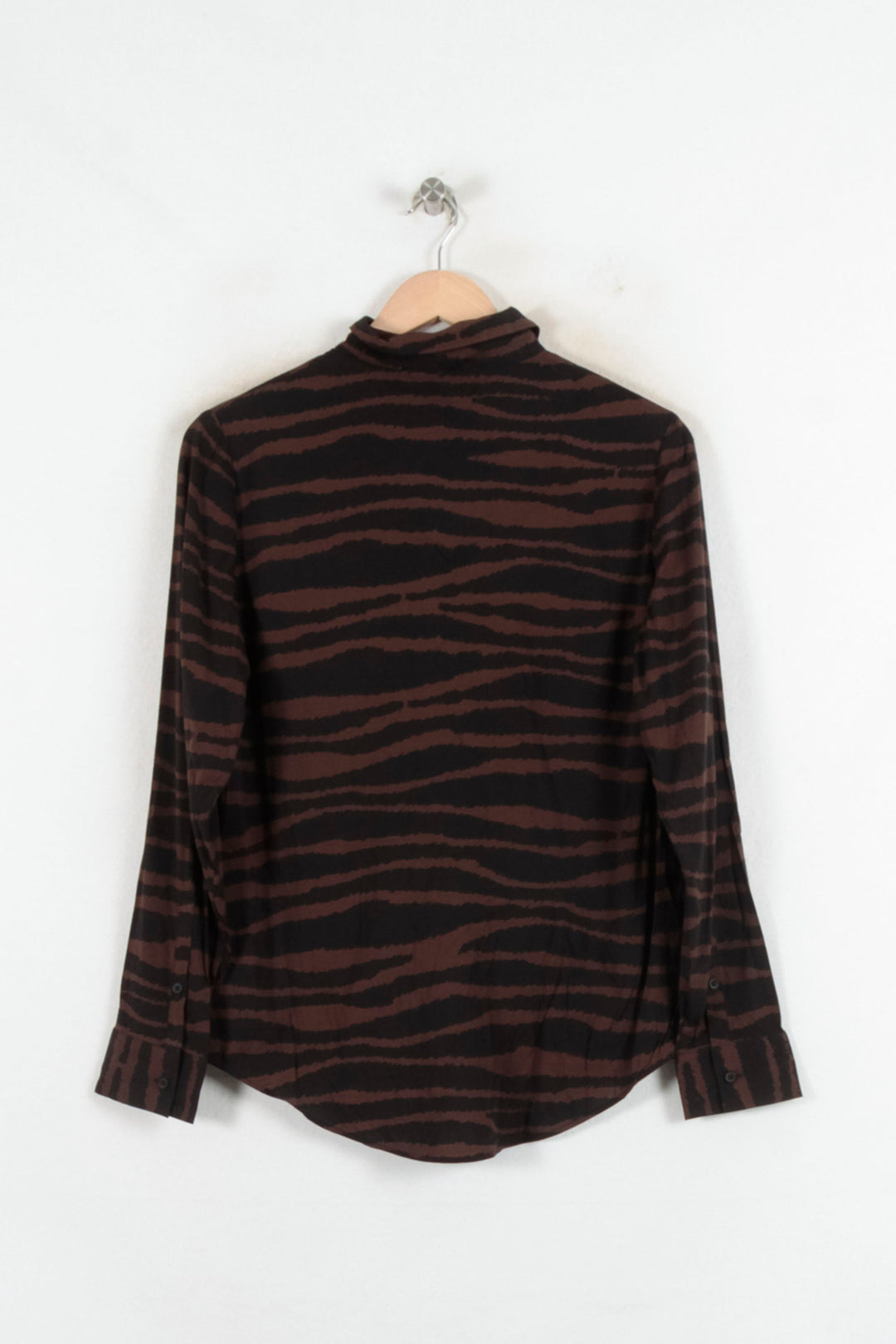 Chemise Marron et Noire - Taille S/36 de la marque Samsoe Samsoe | PARAD81892 - Vendu par Paradigme - Image 4