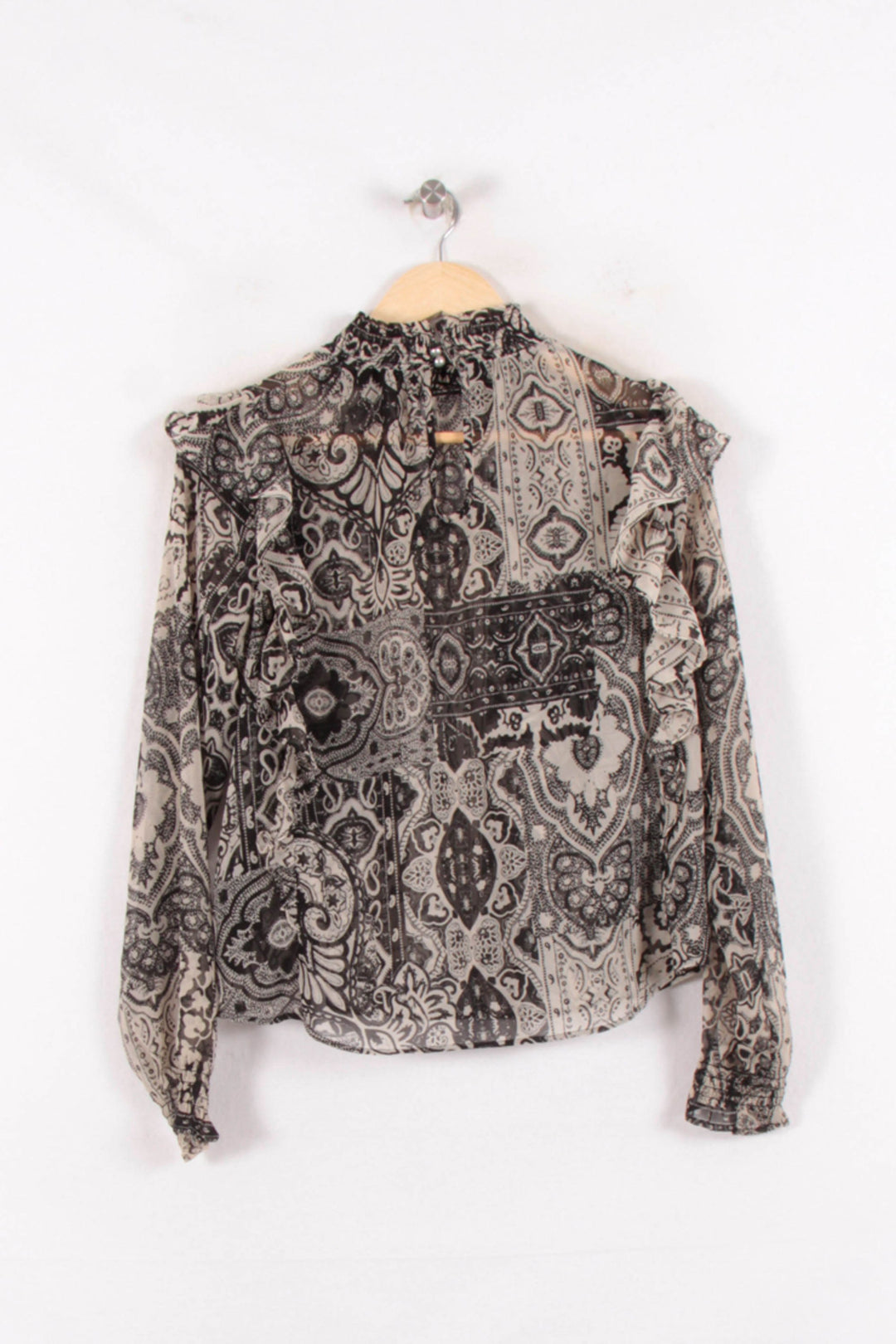 Blouse Noire et Blanche - Taille M/38 de la marque IKKS | PARAD81896 - Vendu par Paradigme - Image 4