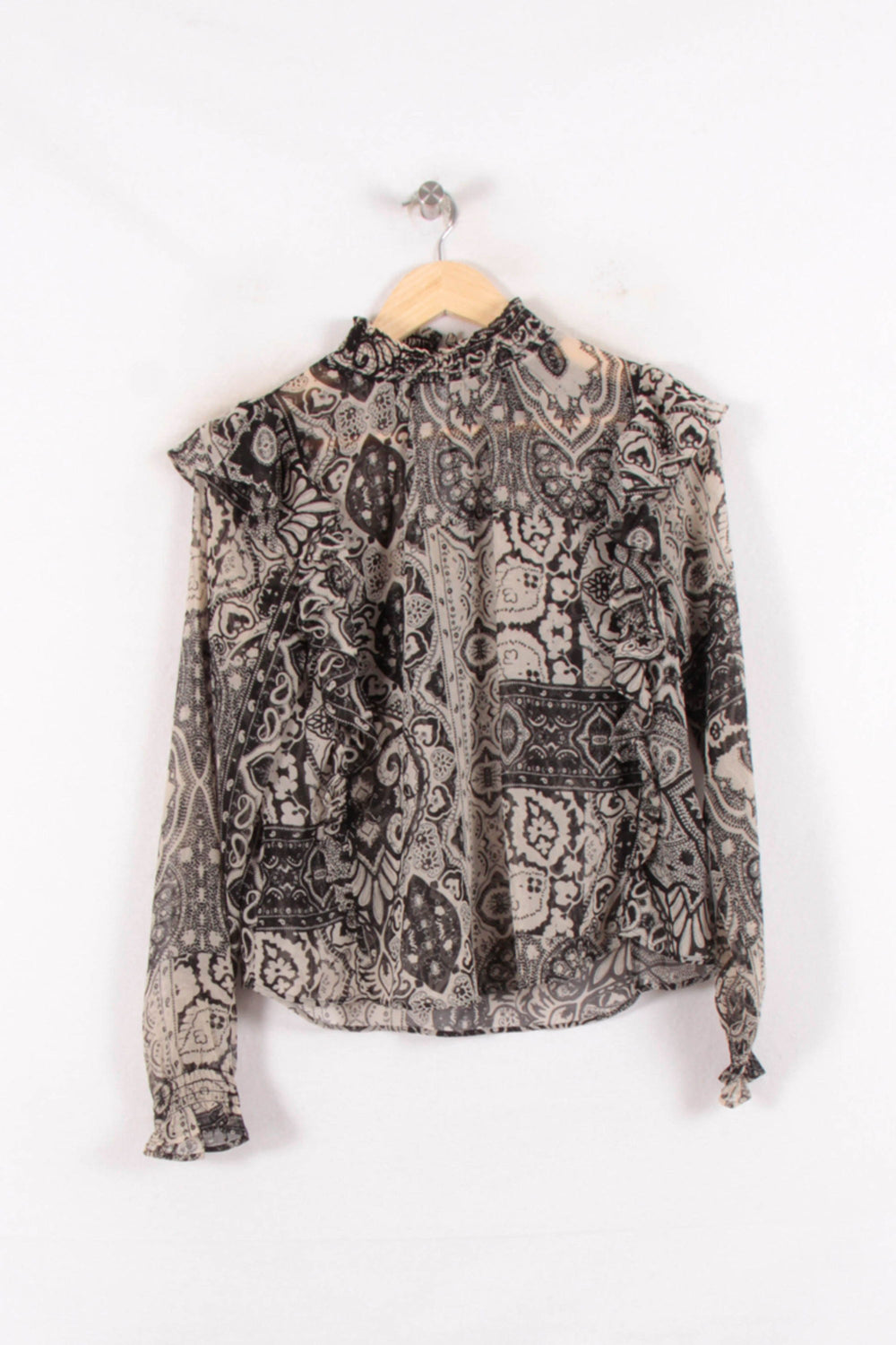 Blouse Noire et Blanche - Taille M/38 de la marque IKKS | PARAD81896 - Vendu par Paradigme - Image 2