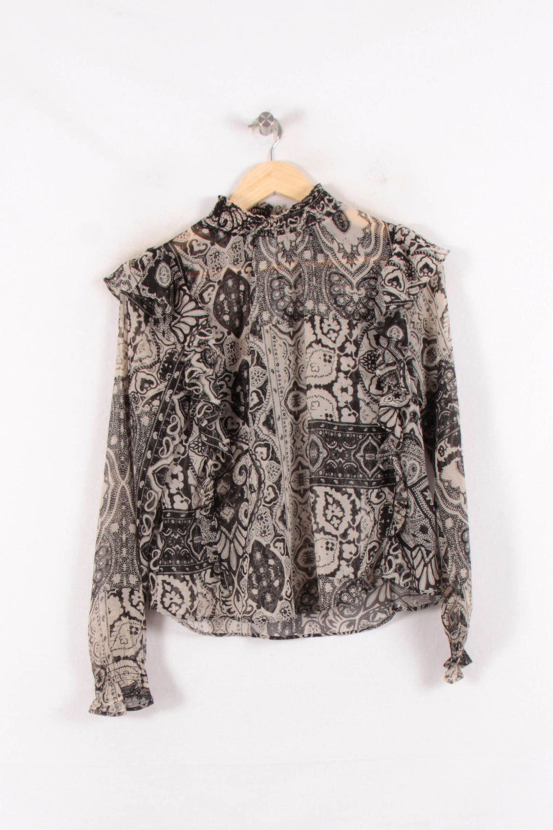Blouse Noire et Blanche - Taille M/38 de la marque IKKS | PARAD81896 - Vendu par Paradigme - Image 2