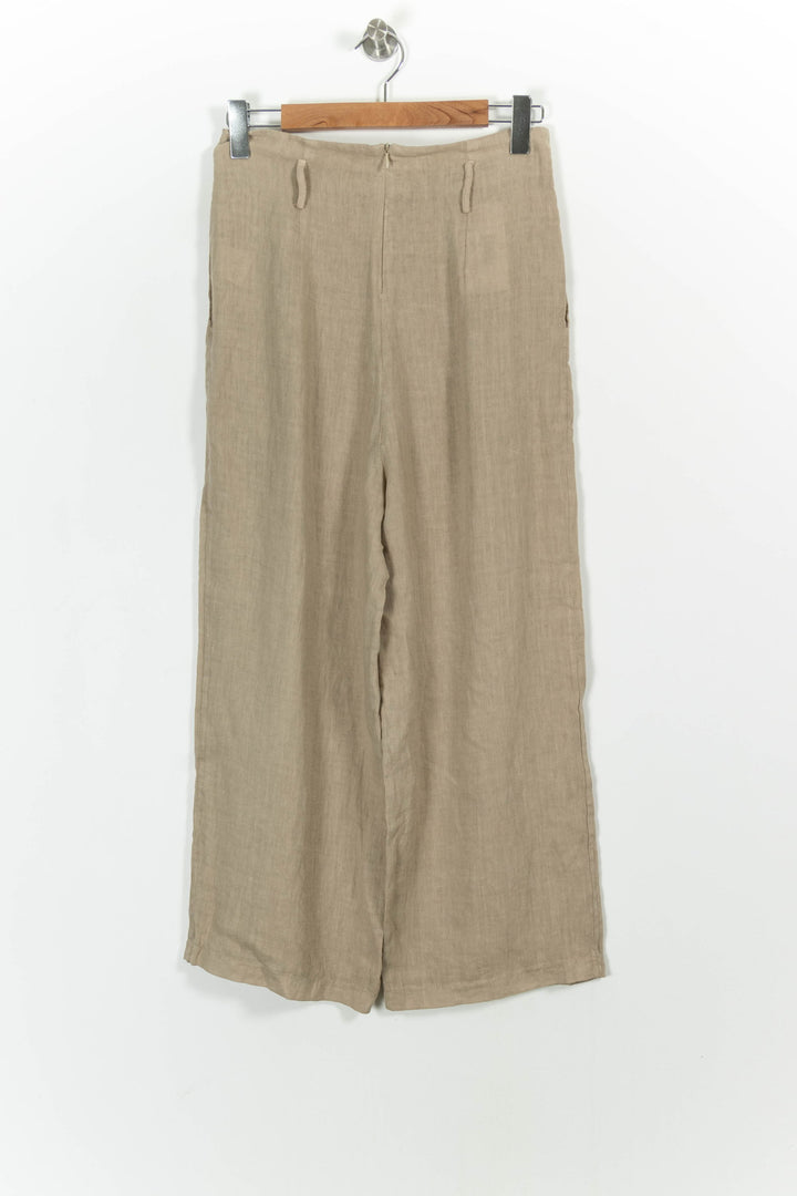 Pantalon Large Beige - Taille S/36 de la marque La Fée Maraboutée | PARAD81897 - Vendu par Paradigme - Image 4