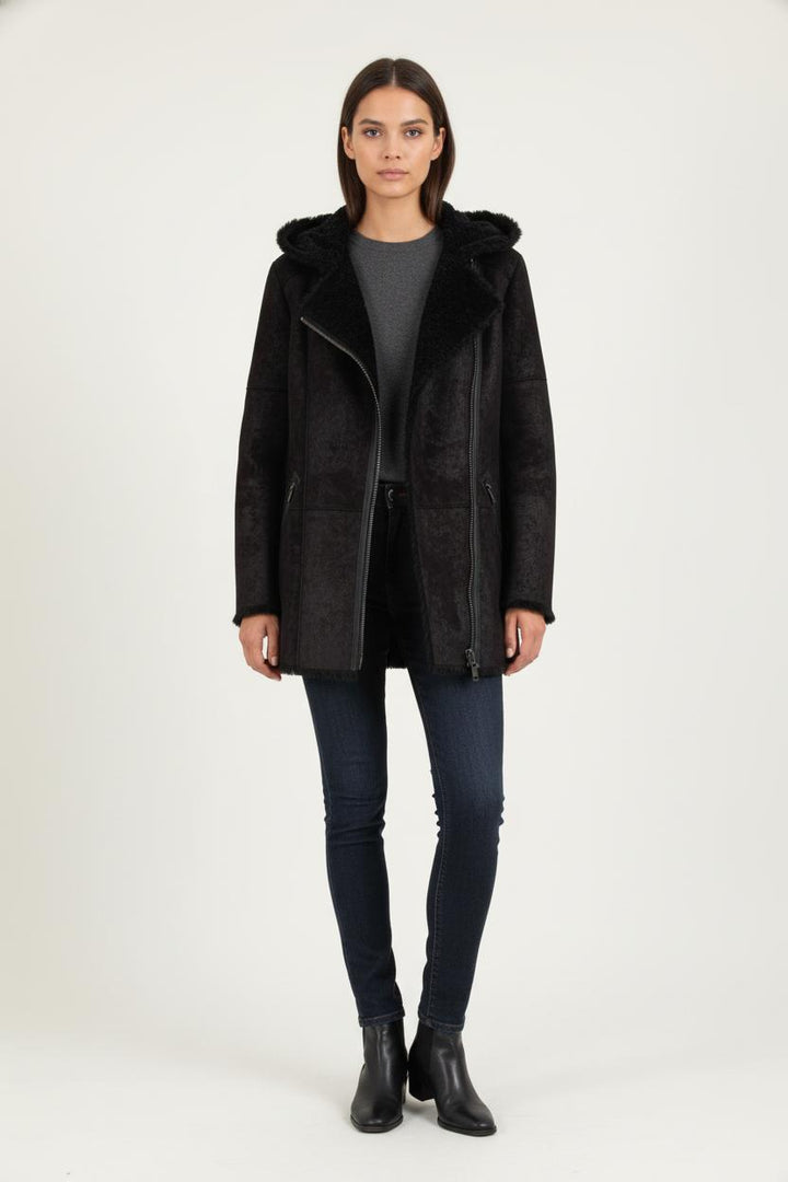 Parka Noire - Taille M/38 de la marque The Kooples | PARAD81898 - Vendu par Paradigme - Image 1