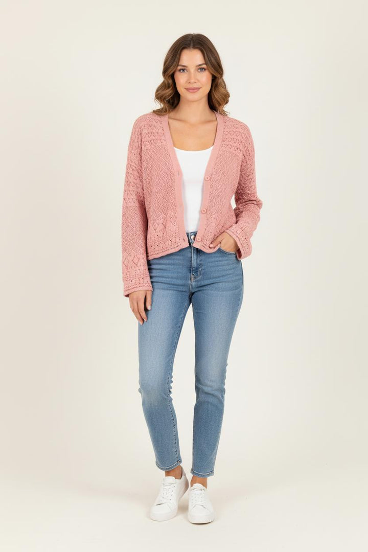 Cardigan Rose - Taille S/36 de la marque La Petite Etoile | PARAD81903 - Vendu par Paradigme - Image 1