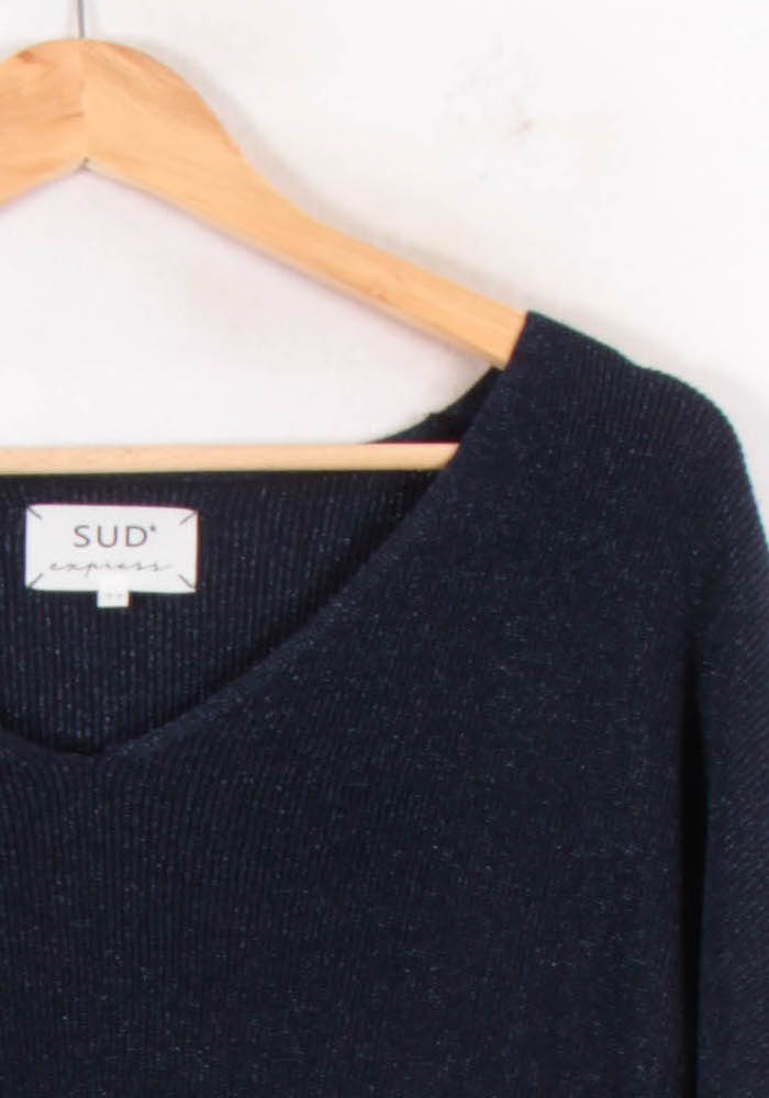 Pull Bleu - Taille S/36 de la marque Sud express | PARAD81906 - Vendu par Paradigme - Image 3