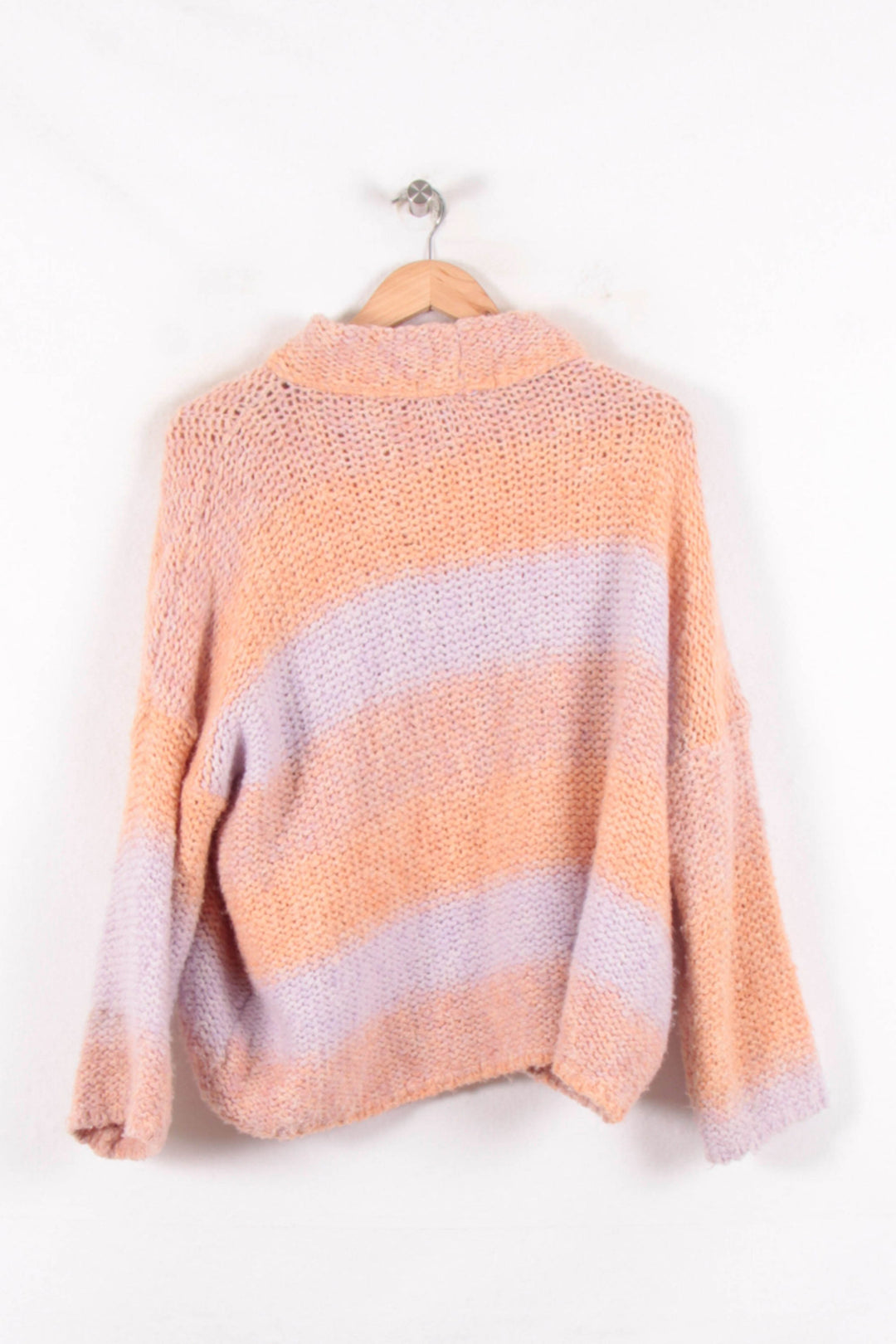 Pull Orange et Violet - Taille S/36 de la marque La Fée Maraboutée | PARAD81908 - Vendu par Paradigme - Image 4