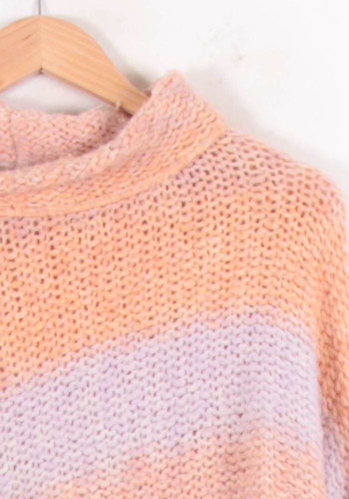 Pull Orange et Violet - Taille S/36 de la marque La Fée Maraboutée | PARAD81908 - Vendu par Paradigme - Image 3