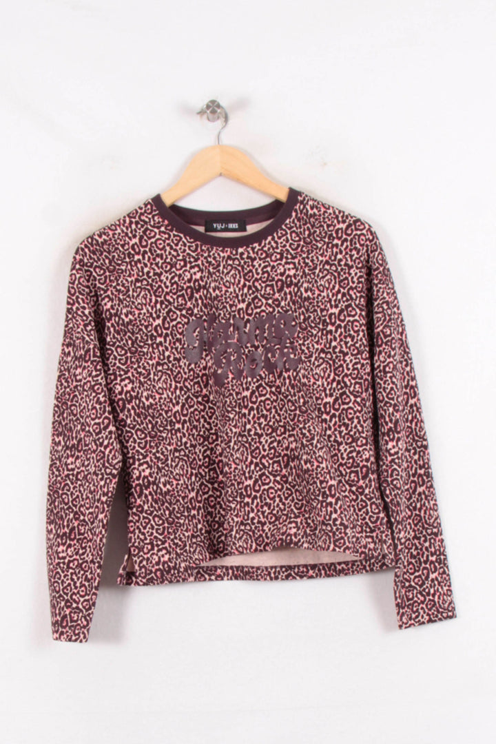 Sweat Léopard Rose et Noir - Taille XS/34 de la marque IKKS | PARAD81914 - Vendu par Paradigme - Image 2