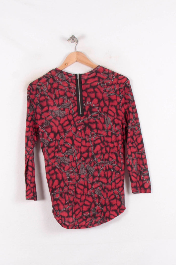 Pull Rouge et Noir - Taille S/36 de la marque IKKS | PARAD81928 - Vendu par Paradigme - Image 4