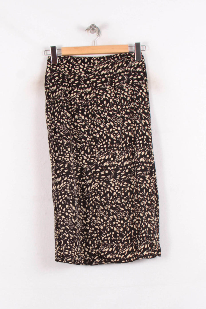 Jupe Midi Noire et Beige - Taille XS/34 de la marque ba&sh | PARAD81929 - Vendu par Paradigme - Image 4