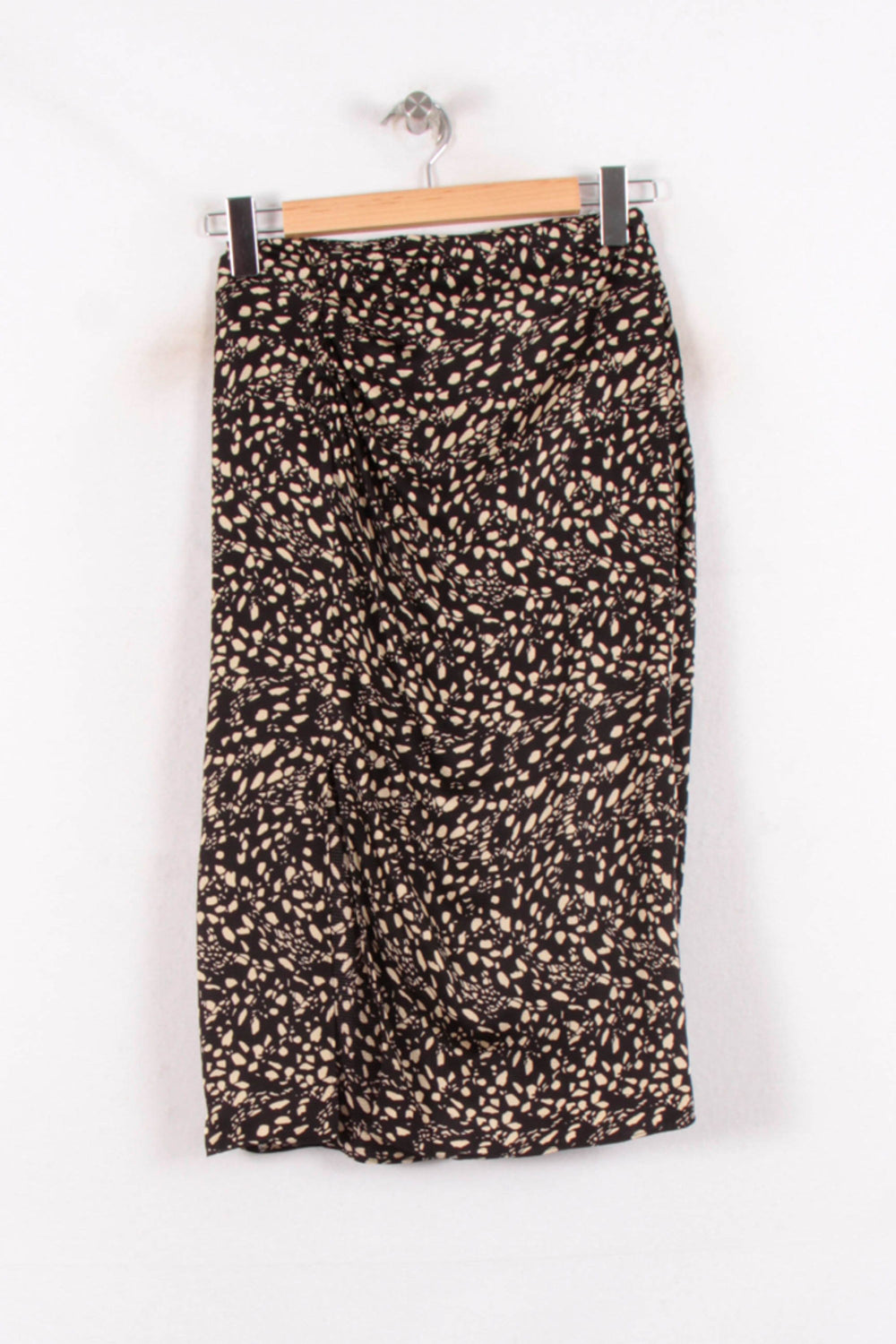 Jupe Midi Noire et Beige - Taille XS/34 de la marque ba&sh | PARAD81929 - Vendu par Paradigme - Image 2