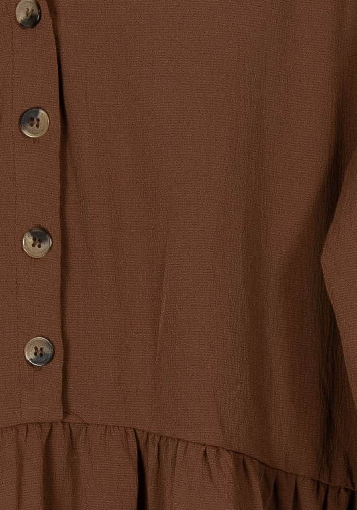 Robe Midi Marron - Taille L/40 de la marque Grace & Mila | PARAD81939 - Vendu par Paradigme - Image 3