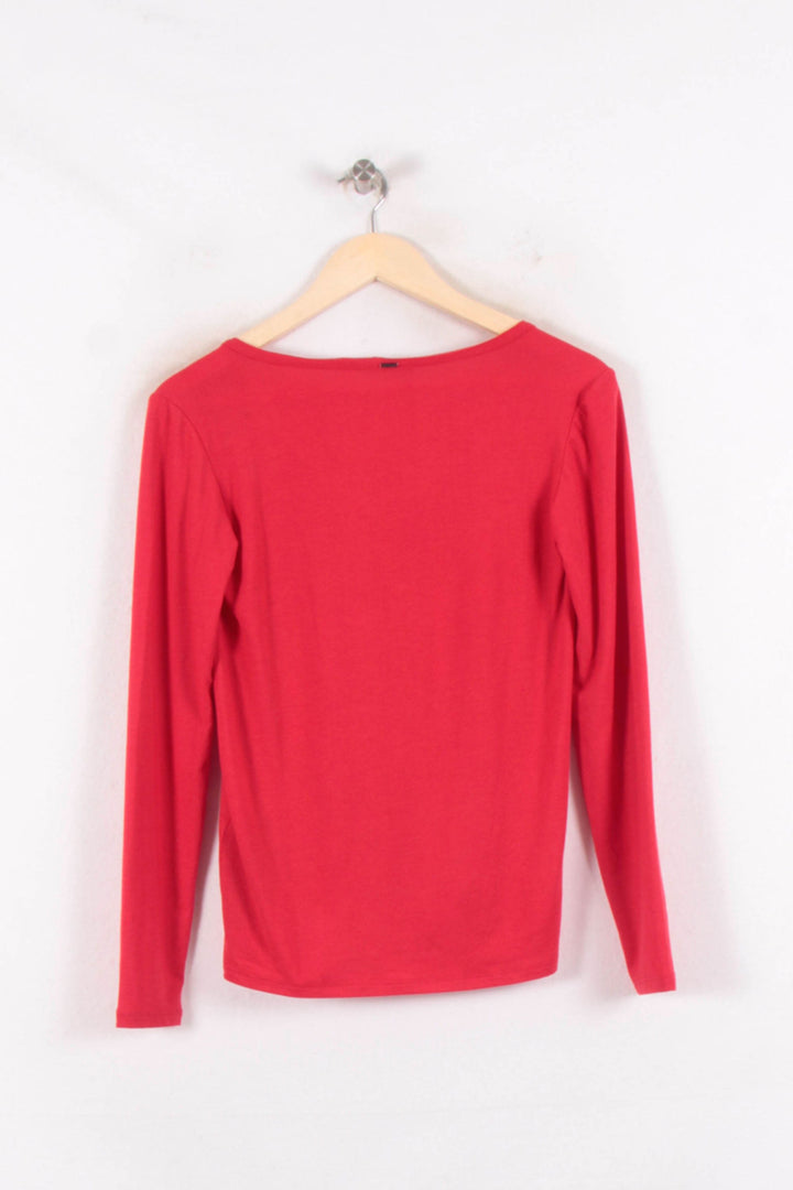 Tee-shirt Manches Longues Rouge - Taille XS/34 de la marque IKKS | PARAD81940 - Vendu par Paradigme - Image 4